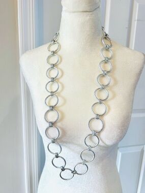 Chunky Open Circle Link Necklace - Cousin Claudine Women's Fashion Jewelry